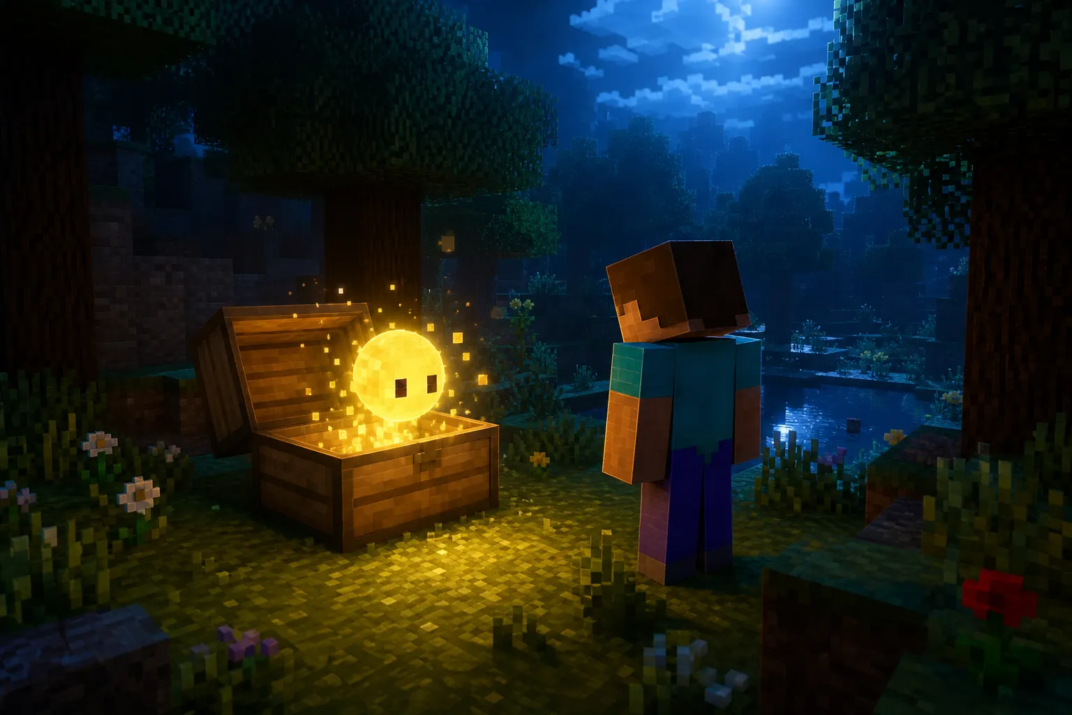 Editorial concept of a player meeting Verity in a new test world