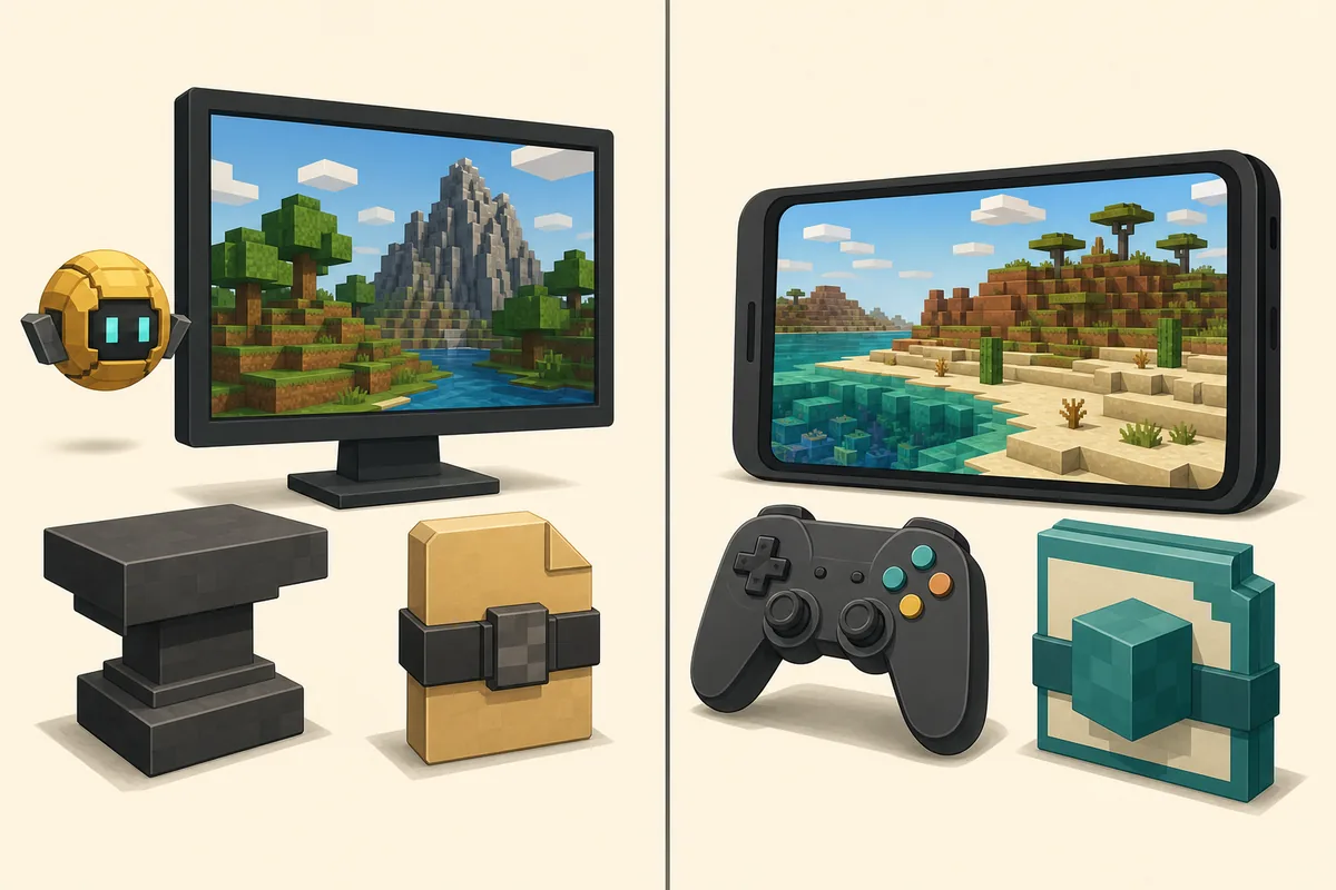 Editorial comparison of Verity Java and Bedrock platform paths