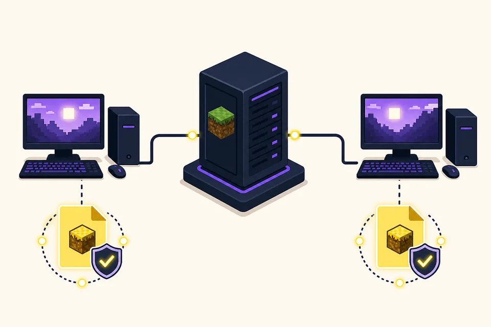 Diagram showing Verity client, server, and AI checks